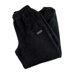 The Hundreds Men's Black Sherpa Joggers Pants Streetwear Size Large